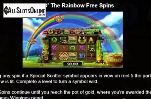 Paytable 1. Wish Upon A Leprechaun from Blueprint