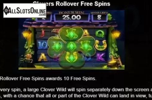 Paytable 2. Wish Upon A Leprechaun from Blueprint