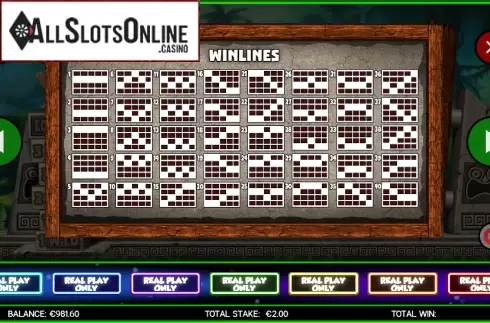 Paylines. Witch Doctor Wild from CORE Gaming