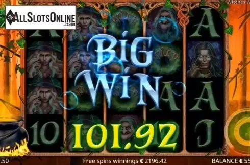 Big Win. Witches Wild Brew from Booming Games