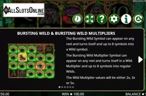 Features 1. Witches Wild Brew from Booming Games