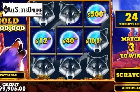 Game Screen 2. Wolf Gold Scratchcard from Pragmatic Play