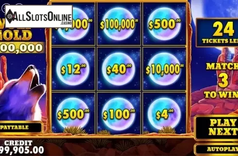Game Screen 3. Wolf Gold Scratchcard from Pragmatic Play