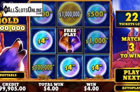 Win Screen 1. Wolf Gold Scratchcard from Pragmatic Play