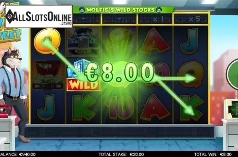 Wild win screen. Wolf on Win Street from CORE Gaming