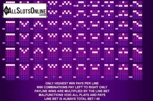 Paytable 5. Wolves! Wolves! Wolves! from Playtech