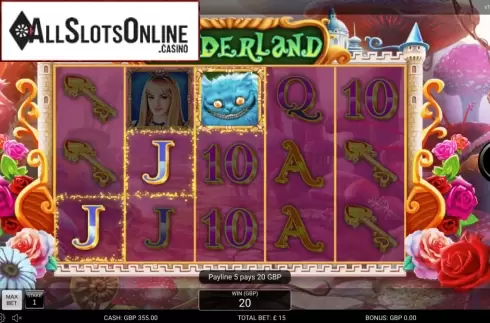 Win Screen. Wonderland (Nektan) from Nektan