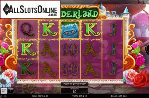 Win Screen. Wonderland (Nektan) from Nektan