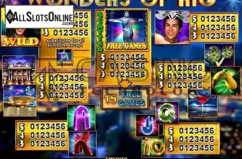 Screen5. Wonders Of Rio from Casino Technology