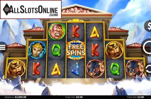 Reel screen. Wrath of Gods from Bang Bang Games