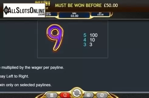 Paytable. Xingyun BaoZhu Jackpot from Eyecon