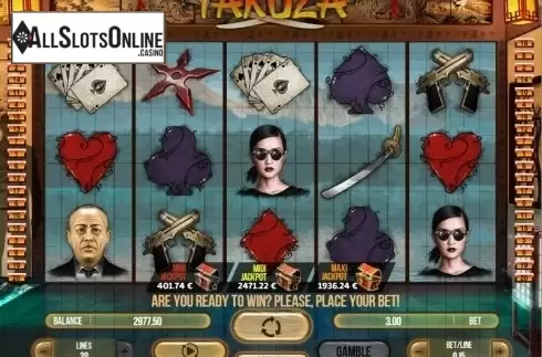 Reel screen. Yakuza (Fugaso) from Fugaso