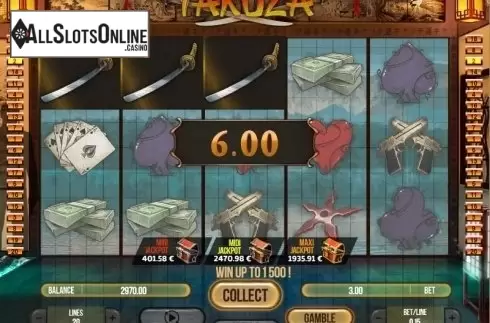 Win screen. Yakuza (Fugaso) from Fugaso
