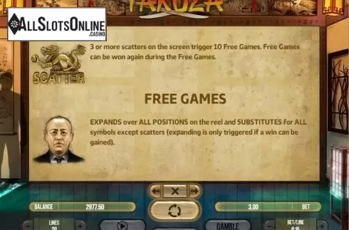 Paytable 2. Yakuza (Fugaso) from Fugaso