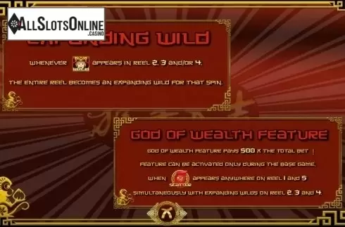 Paytable 2. Year of the monkey (TopTrendGaming) from TOP TREND GAMING