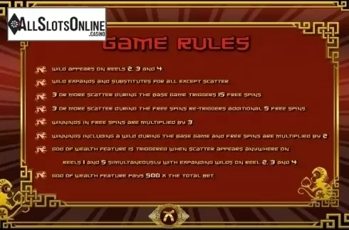 Paytable 3. Year of the monkey (TopTrendGaming) from TOP TREND GAMING