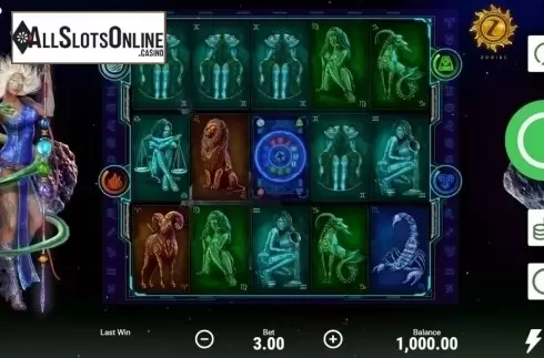 Reel Screen. Zodiac (Booongo) from Booongo