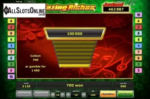 Double Up. Blazing Riches from Greentube