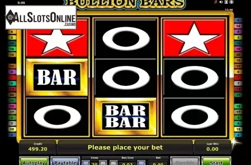 Reels. Bullion Bars from Greentube
