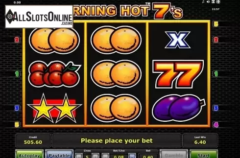 Reels. Burning Hot Sevens from Greentube