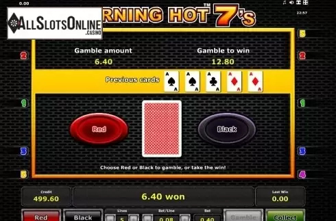 Double Up. Burning Hot Sevens from Greentube