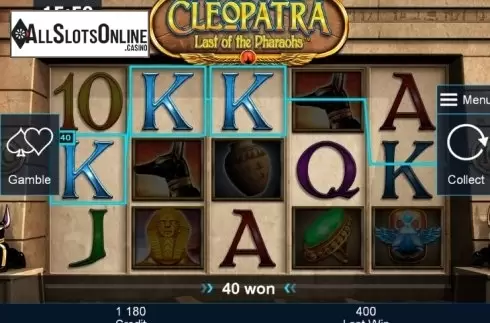 Win. Cleopatra Last of the Pharaohs from Greentube