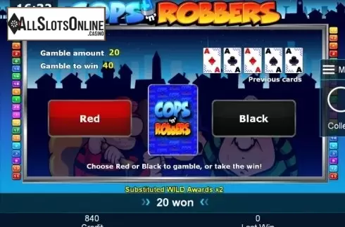 Double Up. Cops'n' Robbers (Green Tube) from Greentube