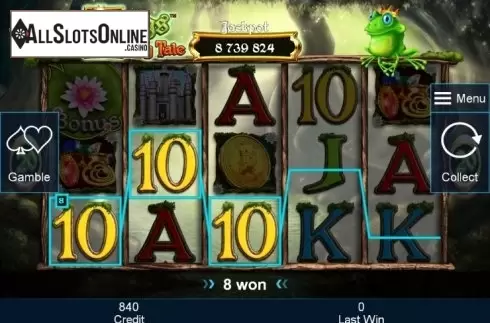 Win. Frogs Fairy Tale from Greentube