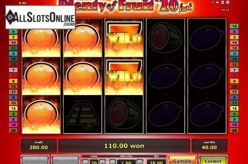 Wild. Plenty of Fruit 20 Hot from Greentube