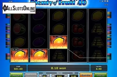 Win. Plenty of Fruit 40 from Greentube