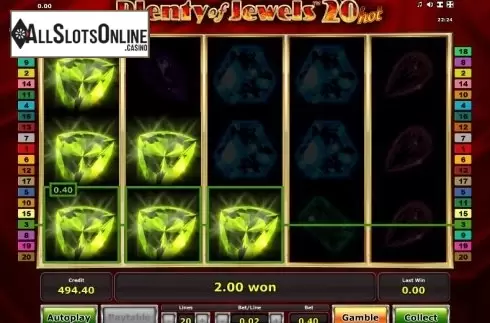 Win. Plenty of Jewels 20 Hot from Greentube