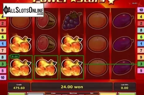 Win. Power Stars from Greentube