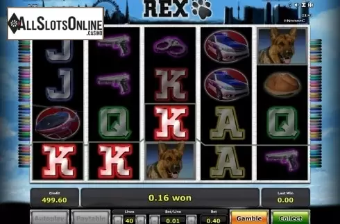 Win. Rex from Greentube