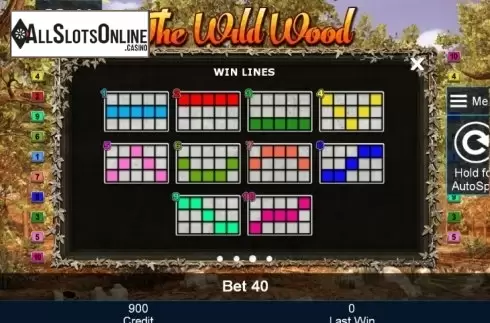 Paytable 3. The Wild Wood™ from Greentube