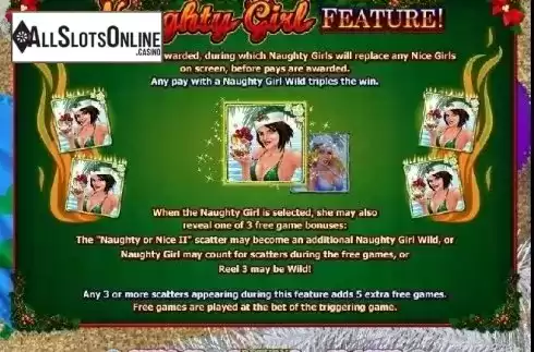 Free Spins 1. Naughty or Nice Spring Break from RTG