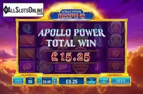 Total Win. Age of the Gods: Apollo Power from Playtech Origins