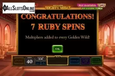 Free Spins. Age of the Gods: Mighty Midas from Playtech Origins