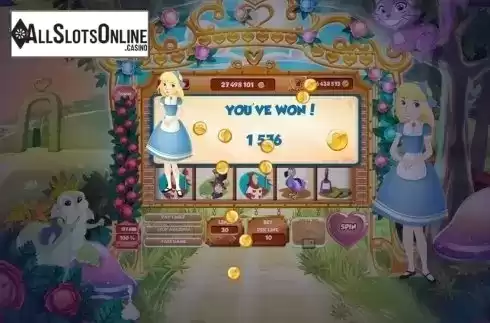 Win Screen 2. Alice in Wonderland (Red Rake) from Red Rake