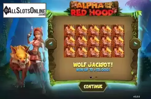 Wolf Jackpot screen