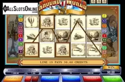 Win screen 2. Around the World (Microgaming) from Microgaming