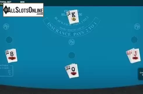 Reel screen. Blackjack with Perfect Pairs from OneTouch