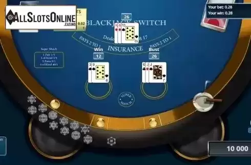 Game Screen 3. Blackjack Switch (Novomatic) from Novomatic