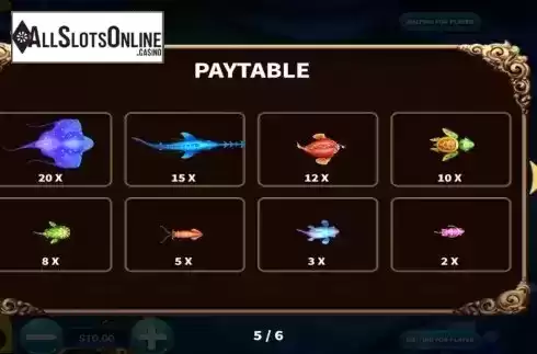 PayTable screen 2