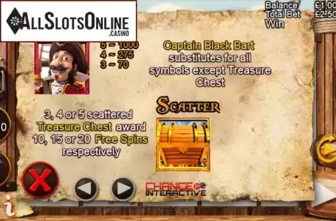 Screen4. Captain Black Bart's Treasure from Chance Interactive