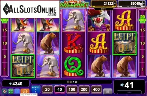 Win Screen 1. Circus Brilliant Egypt Quest from EGT