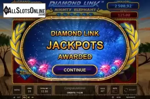 Jackpot 1. Diamond Link Mighty Elephant from Greentube