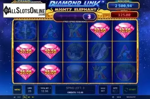 Jackpot 2. Diamond Link Mighty Elephant from Greentube