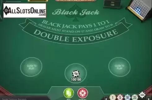 Game Screen 2. Double Exposure Blackjack MH (Play'n Go) from Play'n Go