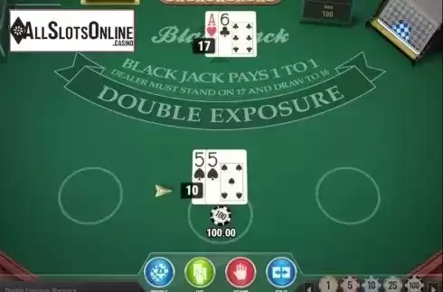 Game Screen 3. Double Exposure Blackjack MH (Play'n Go) from Play'n Go