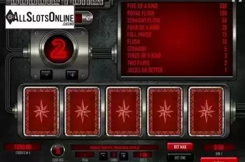 Game Screen 1. Double Poker (Tom Horn Gaming) from Tom Horn Gaming
